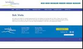 
							         Sick Visits - Tamalpais Pediatrics								  
							    