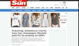 
							         Sickening: Ambulance charity boss has champagne lifestyle paid for ...								  
							    