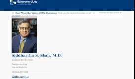 
							         Siddhartha S. Shah, M.D. - Gastroenterology Associates of Western ...								  
							    