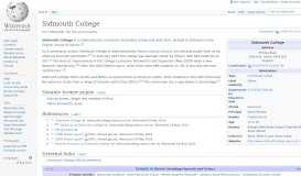 
							         Sidmouth College - Wikipedia								  
							    