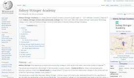 
							         Sidney Stringer Academy - Wikipedia								  
							    
