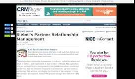 
							         Siebel's Partner Relationship Management - CRM Buyer								  
							    