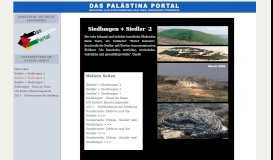 
							         Siedler + Siedlungen 2 - Palästina Portal								  
							    