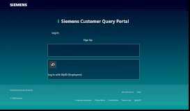 
							         Siemens Customer Web Portal								  
							    