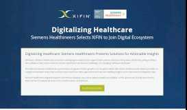 
							         Siemens Healthineers Partnership | XIFIN								  
							    