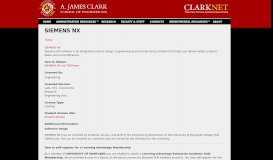 
							         SIEMENS NX | ClarkNet, the Clark School of Engineering ...								  
							    