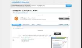 
							         siemens.iolportal.com at WI. Invoices On-Line - Website Informer								  
							    