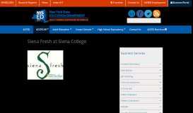 
							         Siena Fresh at Siena College | Adult Career and Continuing ...								  
							    