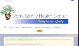 
							         Sierra Family Health Center: Caring for You as Family for Over 30 Years								  
							    
