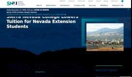 
							         Sierra Nevada College Lowers Tuition for Nevada Extension Students ...								  
							    