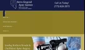 
							         Sierra Regional Spine Institute: Spine Surgery, Back and Neck Pain ...								  
							    