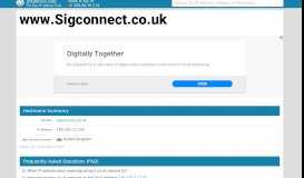 
							         Sigconnect - Login								  
							    