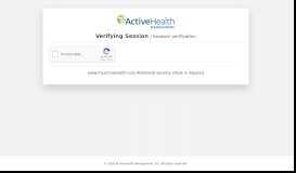 
							         Sign In | ActiveHealth Management								  
							    