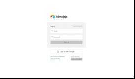 
							         Sign in - Airtable								  
							    