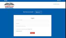 
							         Sign In | American National Insurance Company (ANICO) - WebCE								  
							    
