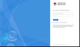 
							         Sign In - American Red Cross								  
							    