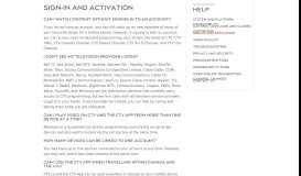 
							         Sign in and Activation | CTV Help								  
							    