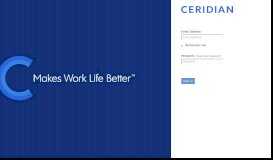 
							         Sign In - Ceridian								  
							    
