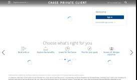 
							         Sign in - Chase Private Client - Chase Bank								  
							    