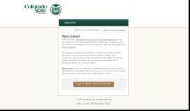 
							         Sign In - Colorado State University Scholarships								  
							    