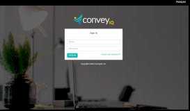 
							         Sign in | Convey								  
							    
