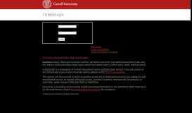 
							         Sign in - Cornell University Web Login								  
							    