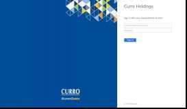 
							         Sign In - Curro								  
							    