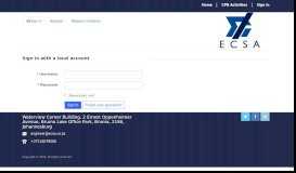 
							         Sign in · Customer Self-Service - ECSA Portal Invites								  
							    