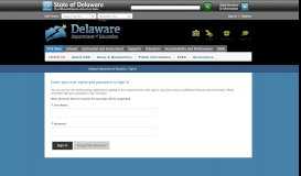 
							         Sign In - Delaware Department of Education / DDOE Main ...								  
							    