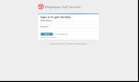 
							         Sign In - Employee Services - Employee Self Service								  
							    