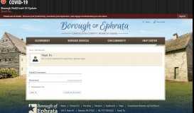 
							         Sign In - Ephrata Borough, PA - Official Website								  
							    