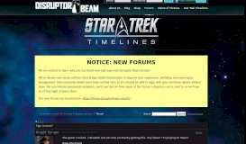 
							         Sign in error? | Star Trek Timelines Forums - Disruptor Beam Forums								  
							    