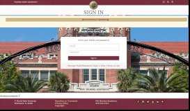
							         SIGN IN - Florida State University								  
							    