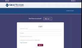 
							         Sign In | Great Western Insurance Company - WebCE								  
							    