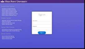 
							         Sign In - HPU Student Application								  
							    
