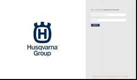 
							         Sign In - Husqvarna Group								  
							    
