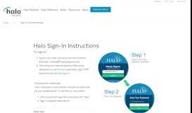 
							         Sign-In Instructional Page | Halo Communications								  
							    