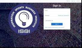 
							         Sign In - isbi 360° academy								  
							    