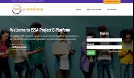
							         Sign in - ISSA PROJECT Website								  
							    