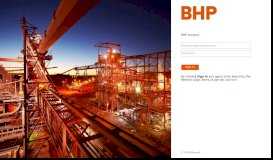 
							         Sign In - JavaScript required - BHP								  
							    