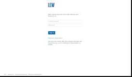 
							         Sign In - LEW								  
							    