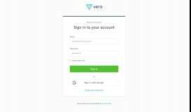 
							         Sign in - Login | Vero								  
							    