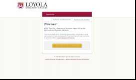 
							         Sign In - Loyola University Chicago Scholarships								  
							    