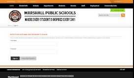 
							         Sign In - Marshall - Marshall Public Schools								  
							    