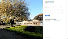 
							         Sign In - Massey University								  
							    