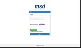 
							         Sign in - MSD								  
							    