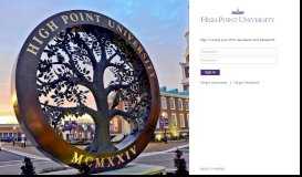 
							         Sign In - My HPU - High Point University								  
							    