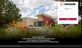 
							         Sign In - MyCochise - Cochise College								  
							    