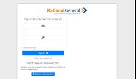 
							         Sign In | National General Account								  
							    