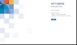 
							         Sign In - NTT Data								  
							    